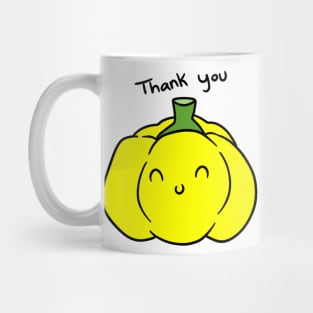 Thank You Yellow Bell Pepper Mug